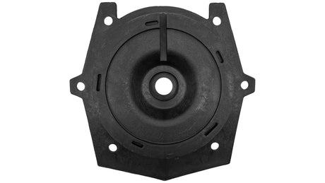 Black Super II seal plate for SP3000 series impellers with center opening and mounting holes