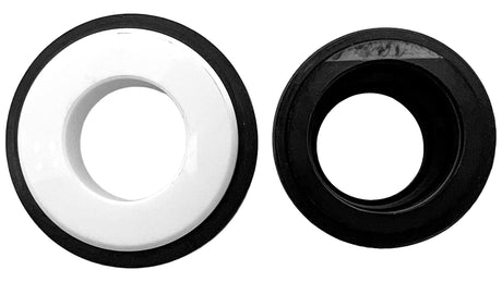 Hayward pump shaft seal assembly with white ceramic and black rubber seal rings