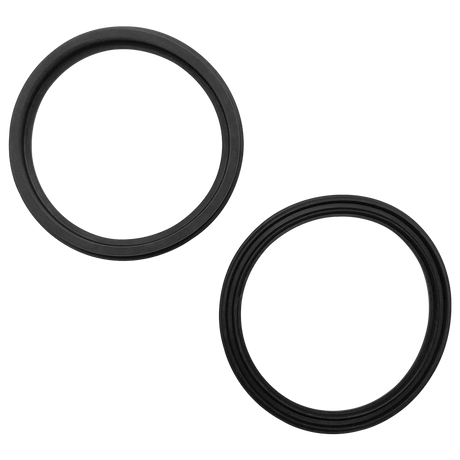 Black rubber union gasket for Hayward TriStar VS 900/950 Omni pump, shown as two rings