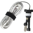 Replacement flow switch with coiled white cable and threaded sensor assembly