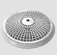 AquaStar 10" Round Debris Removal Drain (Standard-White) - Pentair In-Floor(A&A) | 280191