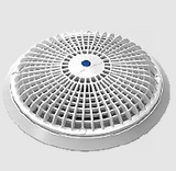 AquaStar 10" Round Debris Removal Drain (Standard-White) - Pentair In-Floor(A&A) | 280191