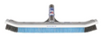 A&B 18-inch curved wall brush with steel-tipped nylon bristles and blue handle center handle