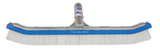 A&B 18-inch standard curved wall brush with white PVC bristles and blue trim