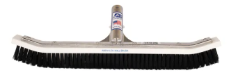 A&B 18-inch Serviceman’s Special curved wall brush with black nylon bristles and wooden handle