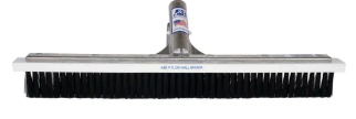 A&B 18" Commercial Straight Wall Brush White PVC Bristles | 4024