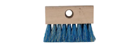 A&B Commercial Wood Back Tile Brush Blue & White Nylon Bristles | 6000-AB
