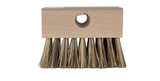 A&B Commercial Wood Back Tile Brush Brown & White Nylon | 6001-AB