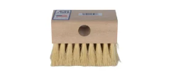A&B Soft Tampico Wood Back Tile Brush Natural Bristles | 6003-AB