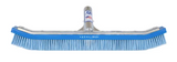 A&B 18" Budget Curved Wall Brush Blue Plastic Bristles | 2001-AB