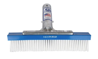 A&B 9" Budget Spa Brush White Plastic Bristles | 2003-AB