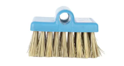A&B Plastic Back Tile Brush Brown & White Nylon Bristles | 6011-AB