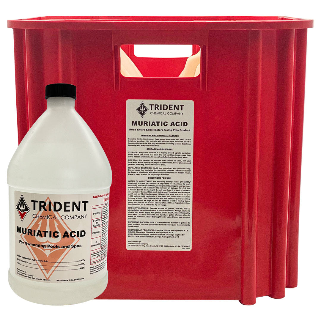 TCC 4 Gal/ Muriatic Acid Exchangeable + Deposit | TCC4x1ACIDDEP