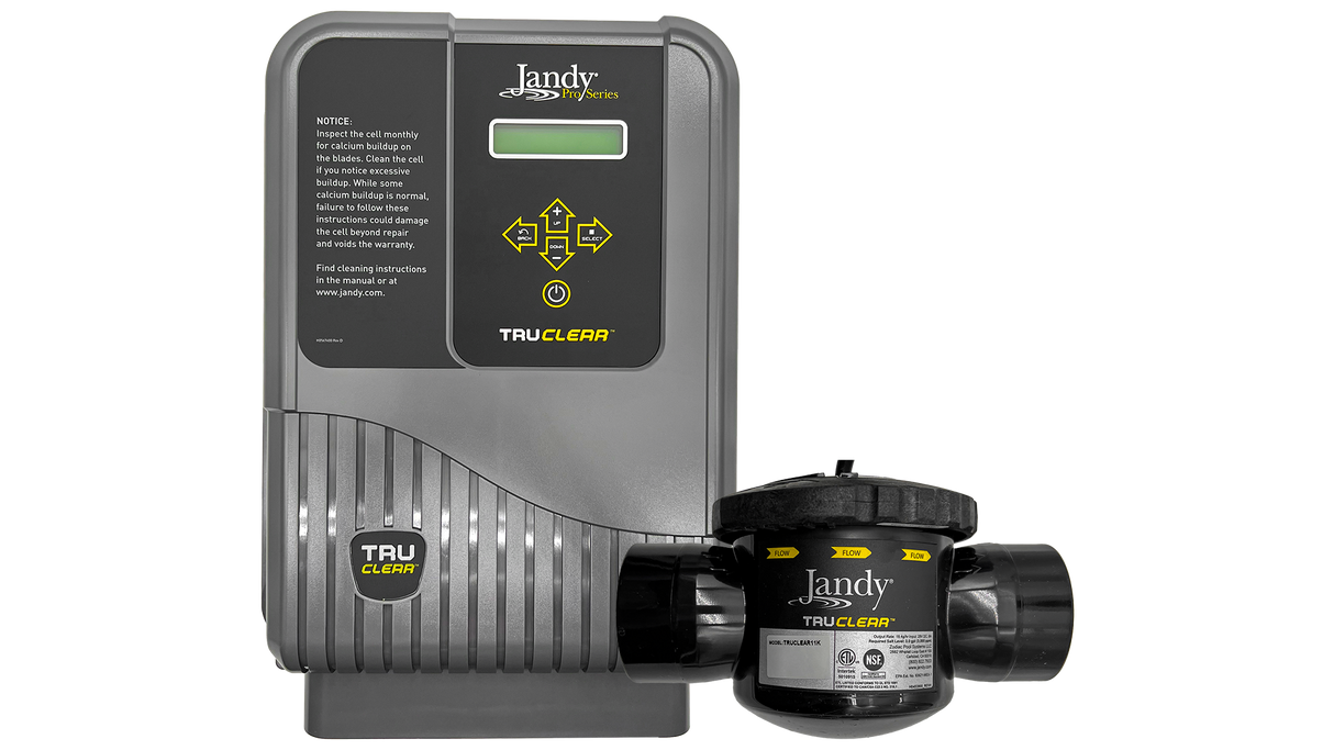 Jandy TRUCLEAR11K Salt Chlorinator Kit – For New Pool Construction (No Unions)