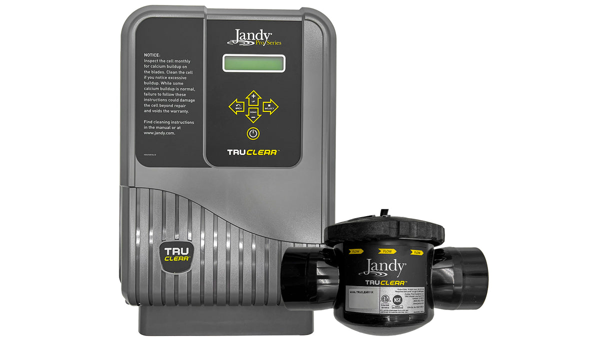Jandy TRUCLEAR11K Salt Chlorinator Kit – For New Pool Construction (No Unions)