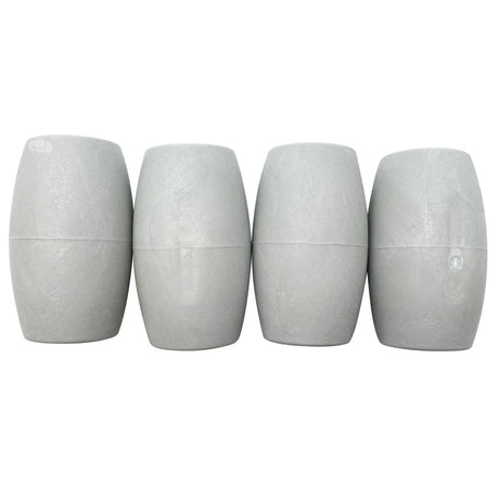 Set of four gray PVC hose floats for Hayward TriVac pool cleaner hose kit