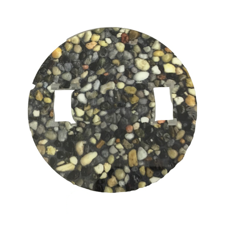 Tahoe Blue speckled pebble-pattern cap logo patch