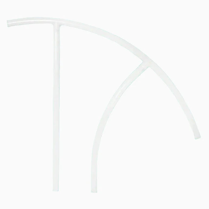 Saftron Triton Series Return-to-Deck Handrail 30″ – White | TRTD-130-W