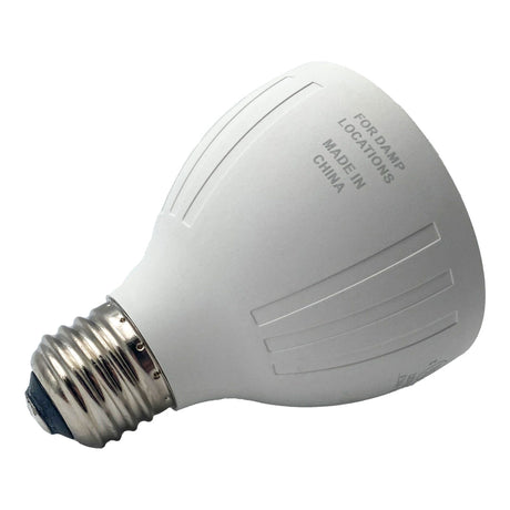 White LED spa bulb with medium screw base, shown at an angle on a white background