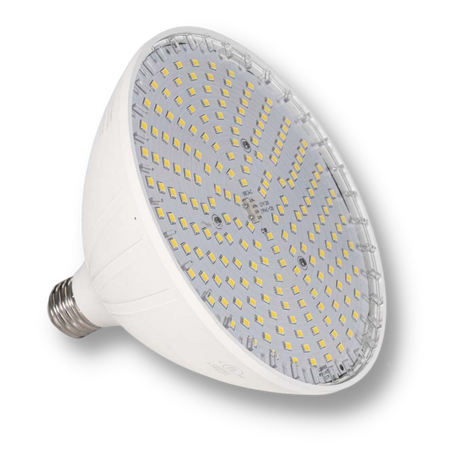 Blue Square Vivid white pool replacement bulb with LED array and screw base.