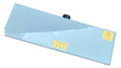 Blue 12-inch waterfall with back port and 1-inch lip, shown at an angle.