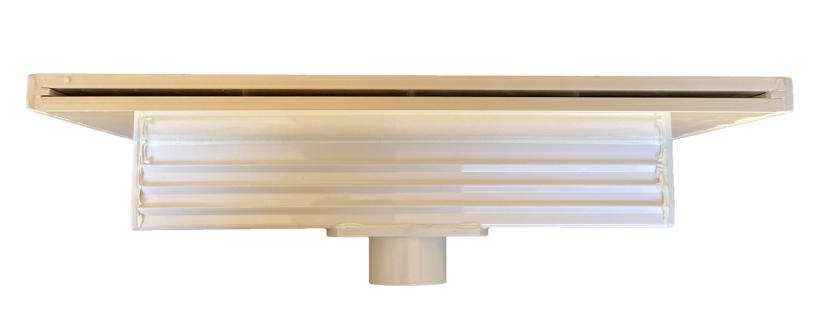 ARG 12" Waterfall, 6" Lip, Bottom Port – White | WF1206BWH