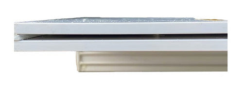 18" White Back-Port Waterfall, 6" Lip | WF1806AWH