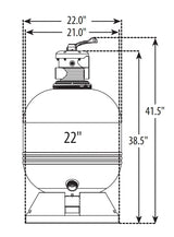 Waterway 22" Diameter Sand Filter with Modular Base | FS022257