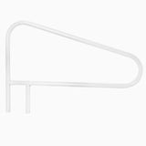 Saftron 3-Bend Cross-Braced Return-to-Deck Handrail – White | CBRTD-352-W