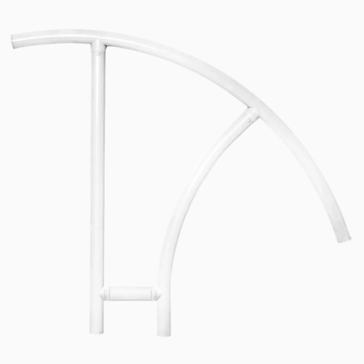 Cross-Braced Triton Series Return-to-Deck Hand Rail 30″ – White | CBTRTD-130-W