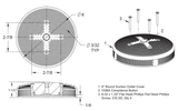 AquaStar 6HPHA family dimensional and hardware drawing from the 2026 catalog; line drawing does not show a finish color