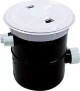 AquaStar FillStar water leveler with White lid and collar, complete assembly