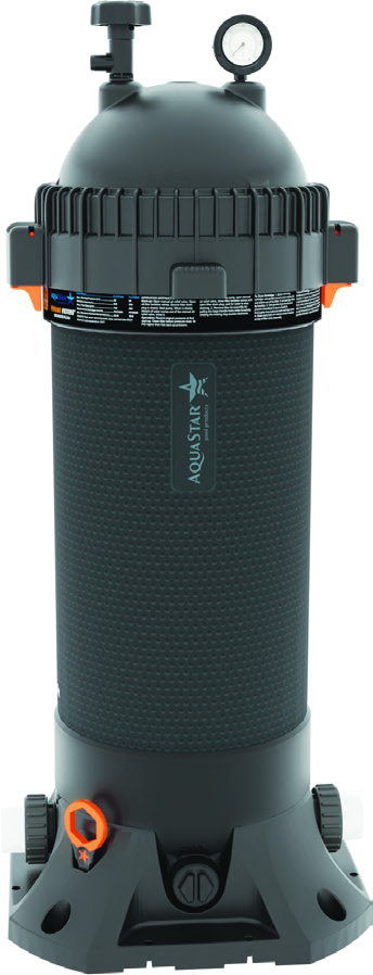 AquaStar PLF35000 exact manufacturer catalog complete-filter enclosure photograph; factory cartridge revision not visible and requires confirmation