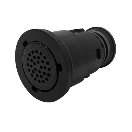 Black Pentair Gamma 2 Venturi pop-up head for in-floor pool cleaning system