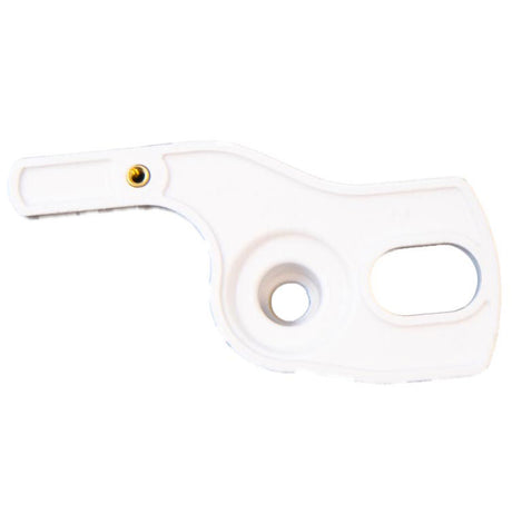 White Polaris Vac-Sweep 280/180 swing axle kit replacement part with mounting holes