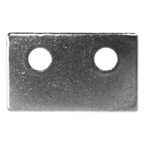 Metal axle plate with two mounting holes for Polaris Vac-Sweep TankTrax pressure cleaner