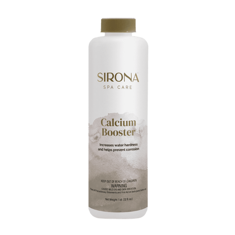 Sirona Spa Care Calcium Booster bottle with gold cap, 1 qt. 32 fl. oz.