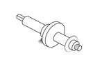 Caretaker 5-17-4 inside pipe cutter complete with 1½-inch blade, isolated manufacturer catalog illustration.