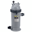 Jandy CS100 100-square-foot cartridge pool filter with pressure gauge and plumbing connections