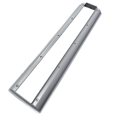 Dark gray Pentair AVSC color change insert for in-floor pool system, rectangular frame with mounting holes