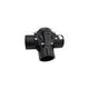 Waterway 1½″ Tru Seal 3-way diverter valve assembly with black CPVC body and handle