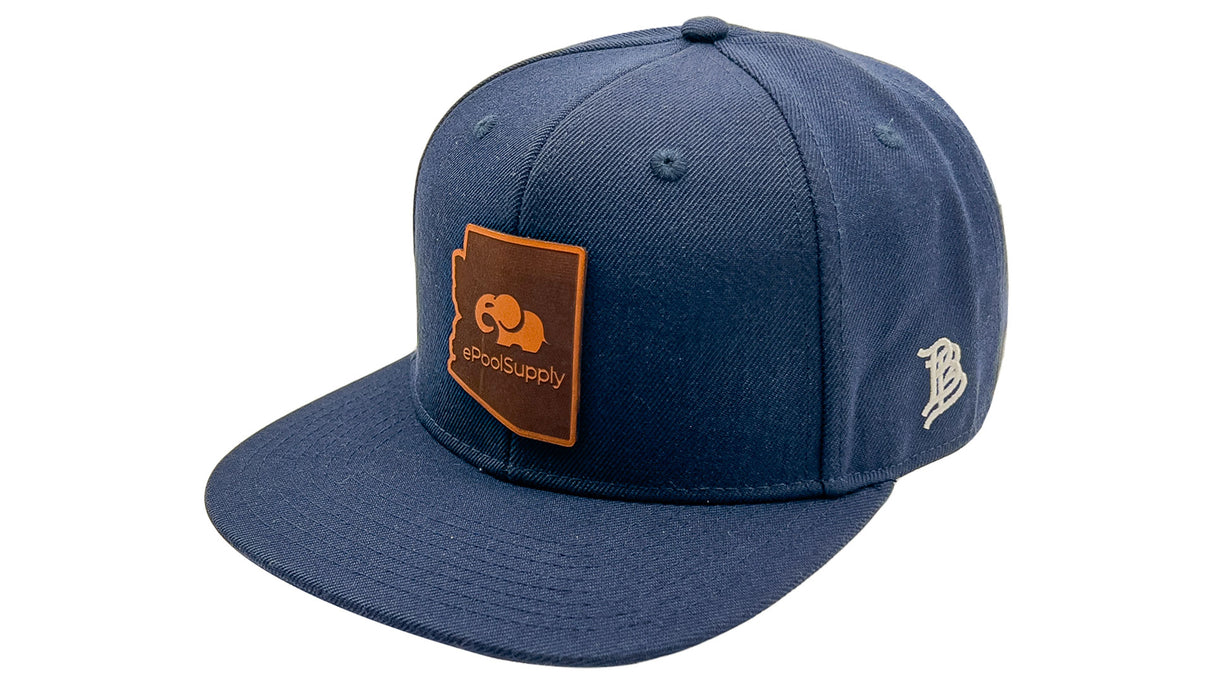 ePoolSupply Branded Bills Logo Snapback Hat - Navy