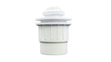 2" Socket x 2" Spigot White Fiberglass Wall Fitting and 3/4" Eyeball || 25523-600-200