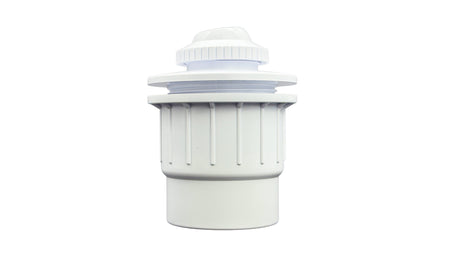 2" Socket x 2" Spigot White Fiberglass Wall Fitting and 3/4" Eyeball || 25523-600-200
