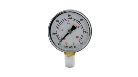 Hayward bottom mount pressure gauge with psi and bar scale