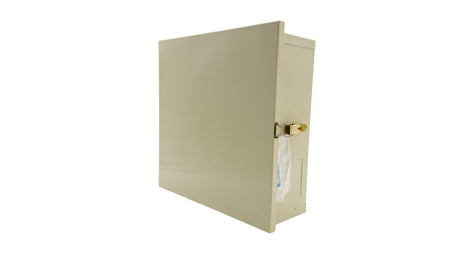 Beige Intermatic control panel enclosure with latch and cover door