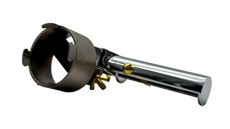 Stainless steel installation and removal tool with cylindrical clamp head and chrome handle