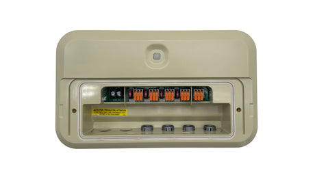 Pentair IntelliVibe 14V 200W controller with beige enclosure and wiring terminals exposed