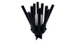 Hayward lateral holder with black slotted laterals and central elbow on a white background.
