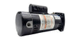 Century ODP square flange pool filter motor, 2 HP, 230V, black.